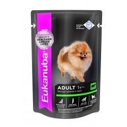 Eukanuba Adult All Breed (для взрослых собак всех пород старше 1 года, с говядиной в соусе) 100г х 12шт Eukanuba Adult All Breed (для взрослых собак всех пород старше 1 года, с говядиной в соусе) 100г х 12шт
